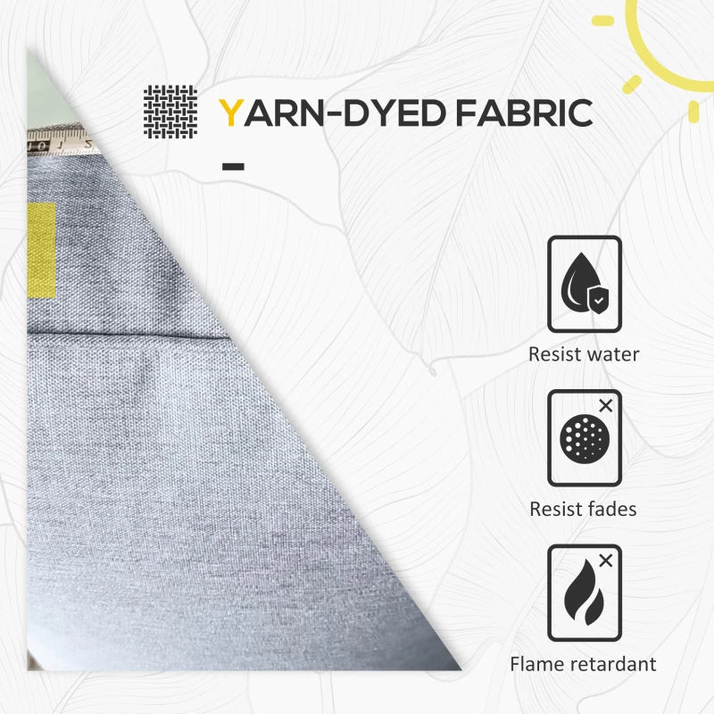 Grey 5-Piece Rattan Set with Corner Sofa, Footstools & Coffee Table