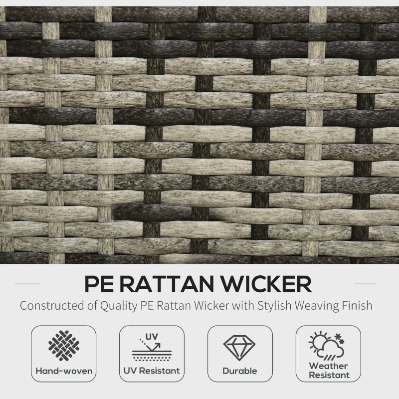 Mixed Brown L-Shaped 3 Seater Sofa With Dark Grey Cushions, Striped Pillows and Glass Top Coffee Table