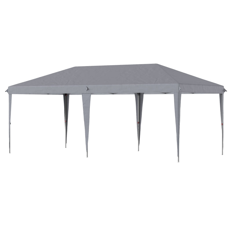3m x 6m Grey Pop Up Gazebo With Carrying Bag