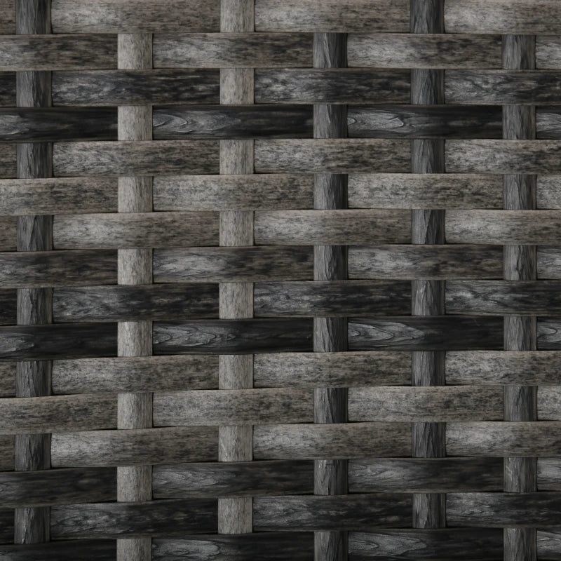 Grey 3 Piece Rattan Bistro Set