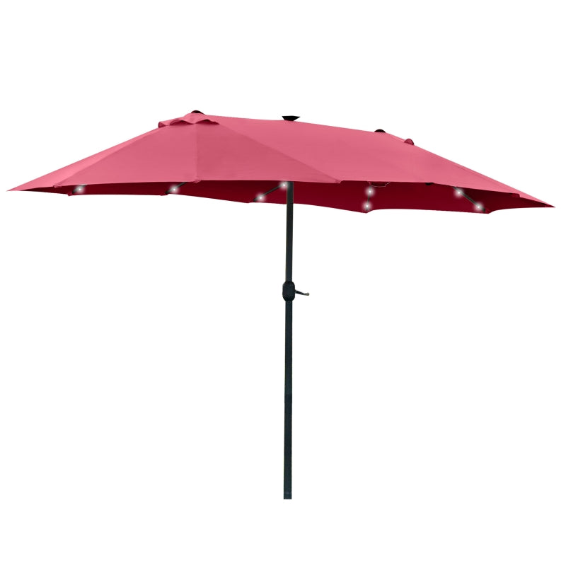 2.5H x 2.95m Parasol With Cross Base & Aluminium Frame