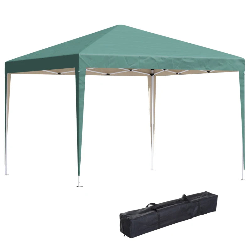 3m x 3m Green Pop Up Gazebo (Adjustable Height)