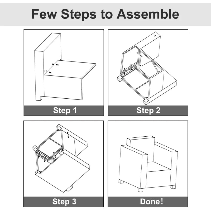 Grey Single Seater Rattan Armchair with Armrests