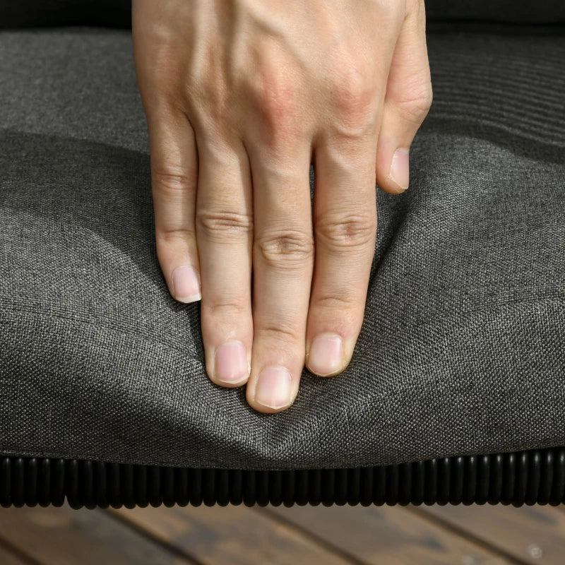 4 Seater Rattan Cubed Dining Set