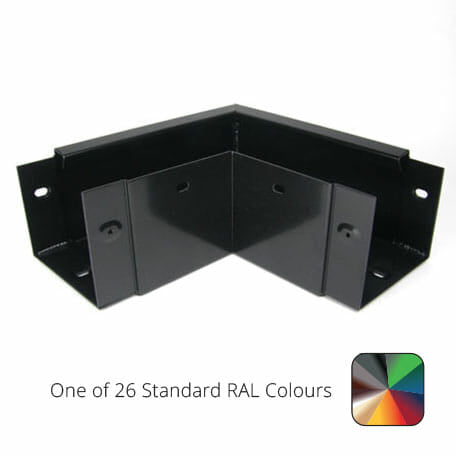 125x100mm Aluminium Box 90 Degree Internal Gutter Angle - One of 26 Standard Matt RAL colours TBC