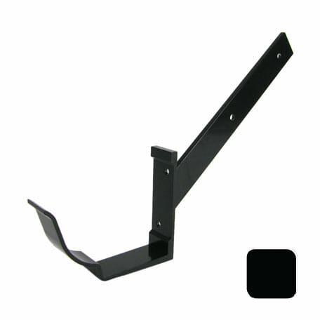 125x100mm SnapIT Aluminium Moulded Side Fix Rafter Bracket - RAL 9005M Matt Black