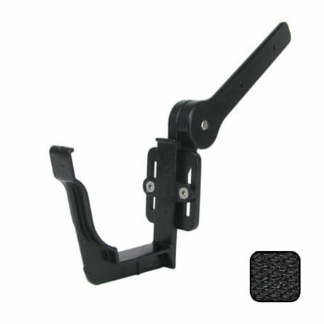 125x100mm SnapIT Aluminium Moulded Side Fix Rafter Bracket - Textured Black