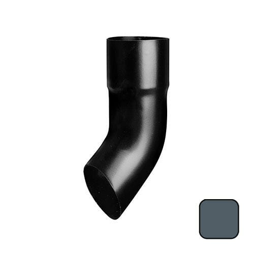 63mm (2.5") Swaged Aluminium Downpipe Shoe - RAL 7016M Anthracite Grey