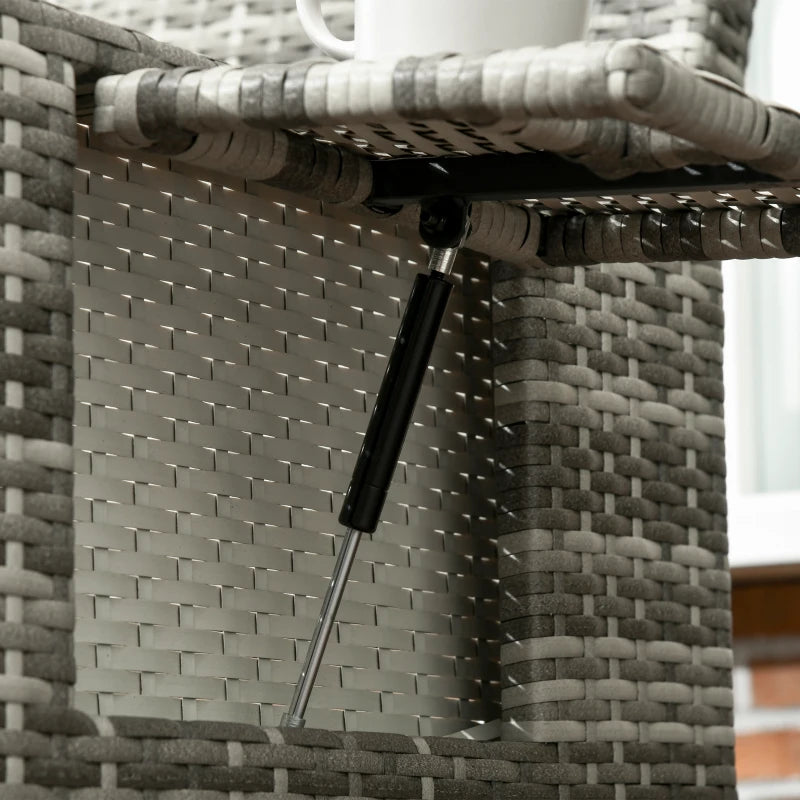 2 Seater Rattan Daybed with Fire Retardant Sponge