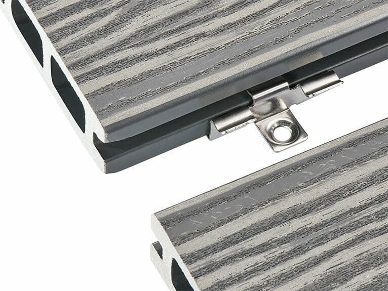 Composite Decking Stainless Steel Clips + M4x30 SS wood screws (100 Pack) - Trade Warehouse