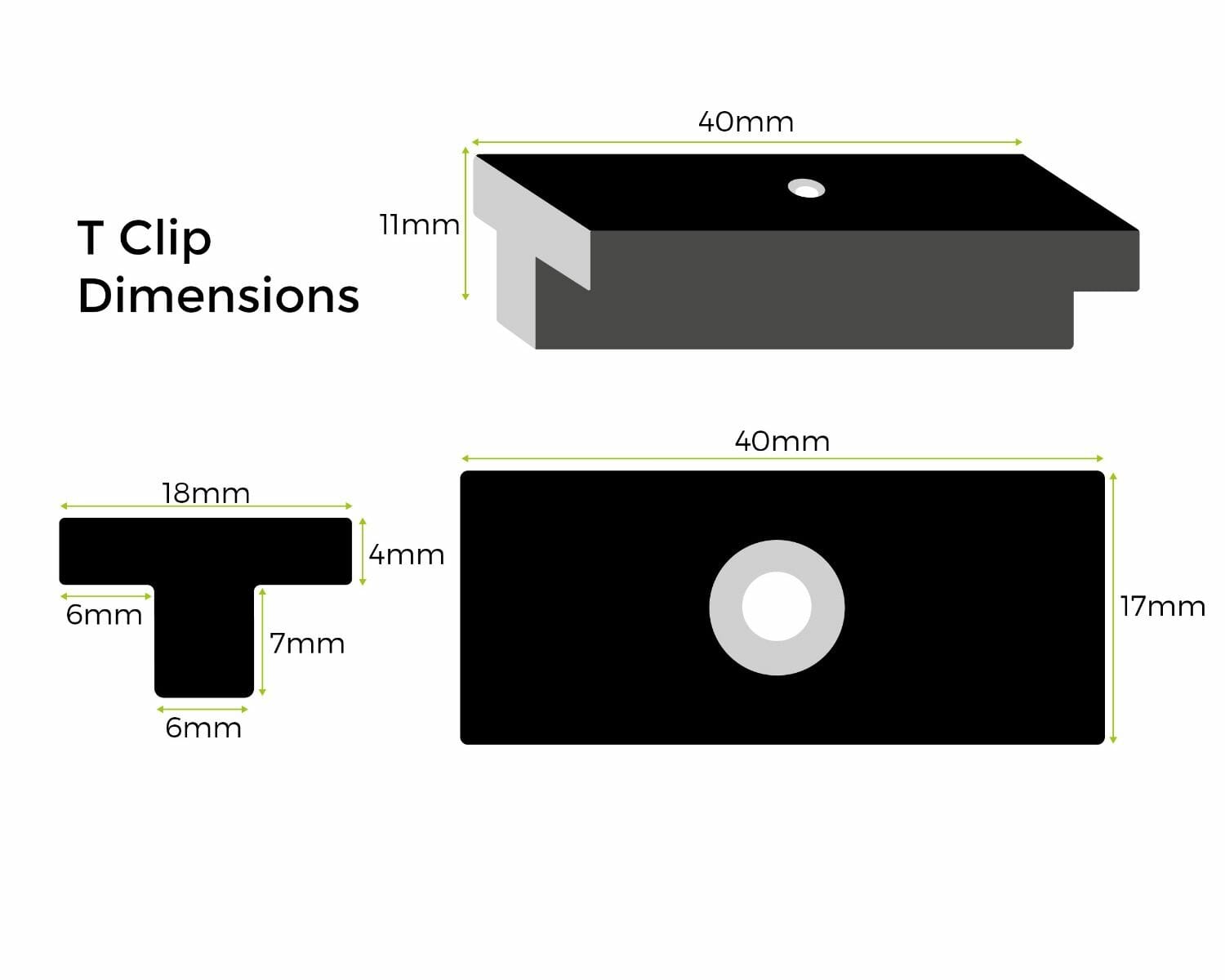 Composite Decking T-Clip Fixings and Screws (Pack of 100) - Trade Warehouse