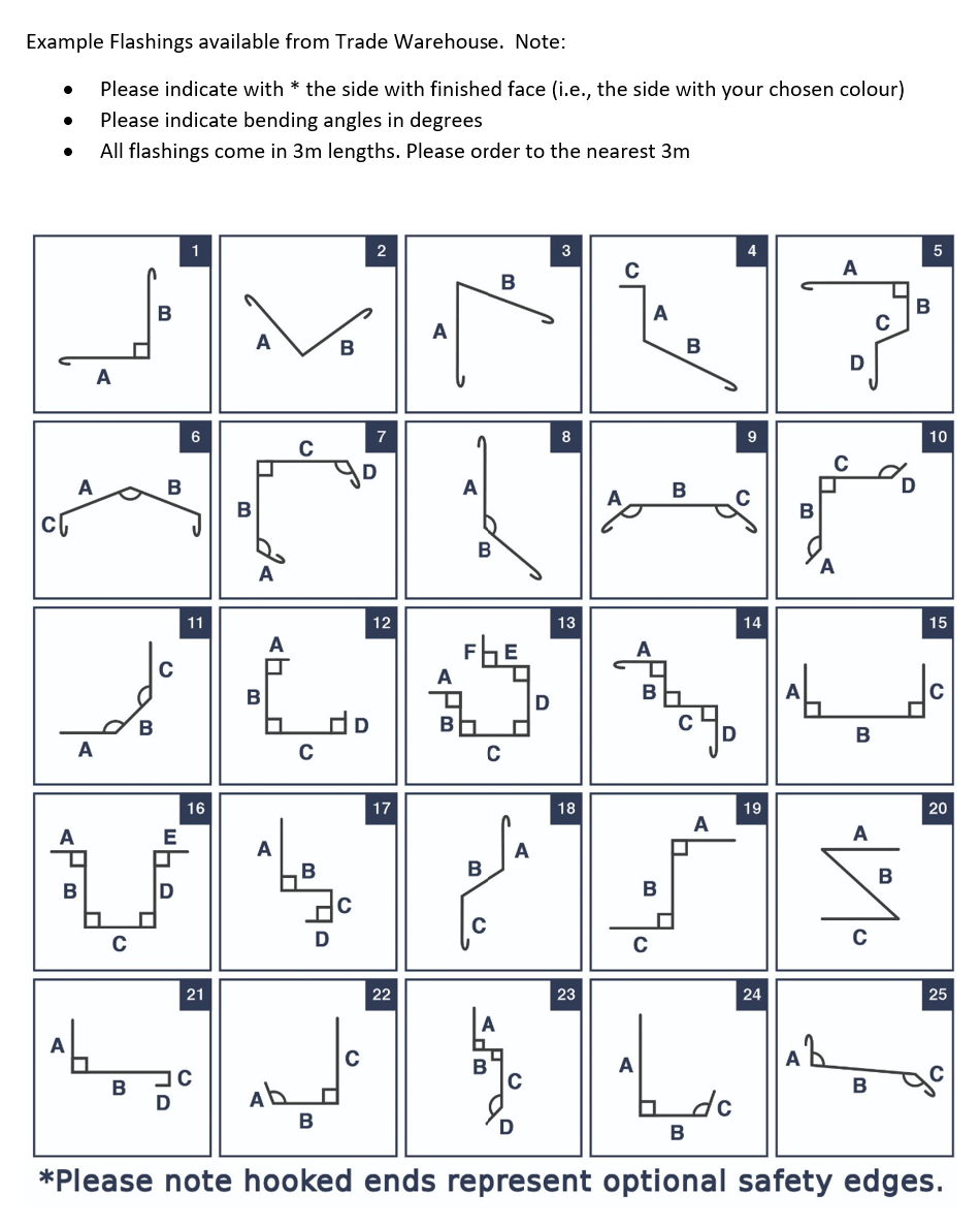 Custom Flashing - Trade Warehouse