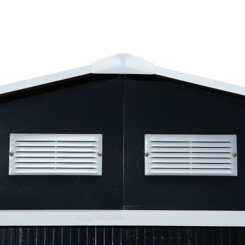 Dark Grey Metal Shed - 9ft x 6ft - With Ventilation - Trade Warehouse