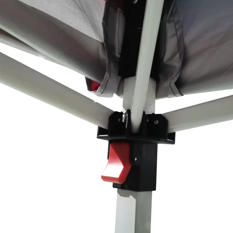 Blue 3m x 3m Pop Up Gazebo with 1 Side and Roller Bag - Height Adjustable