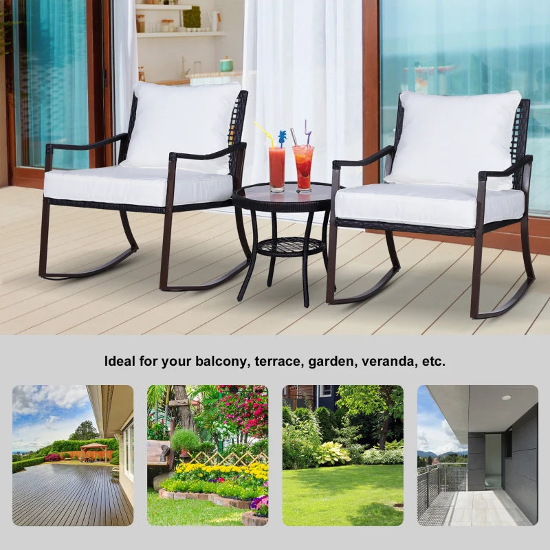 Rocking Bistro Set with Table