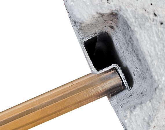 2m Concrete Post Spacer for Composite Fence Panels