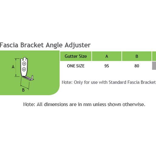 Galvanised Fascia Bracket Angle Adjuster - Trade Warehouse