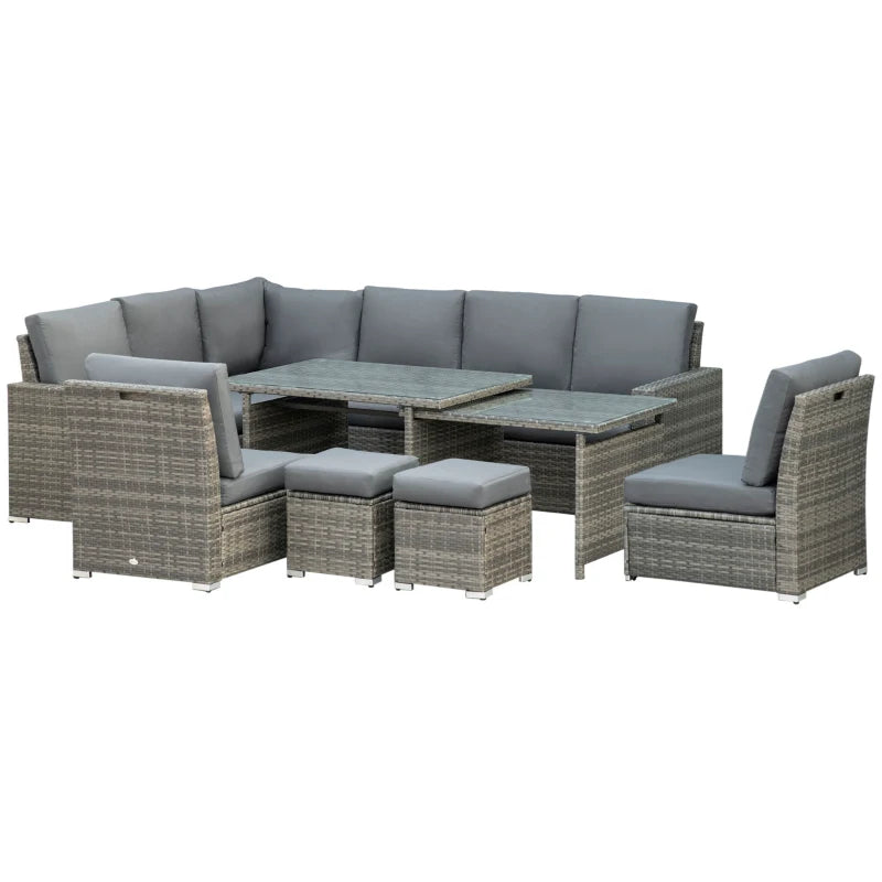 10 seater rattan online corner sofa set