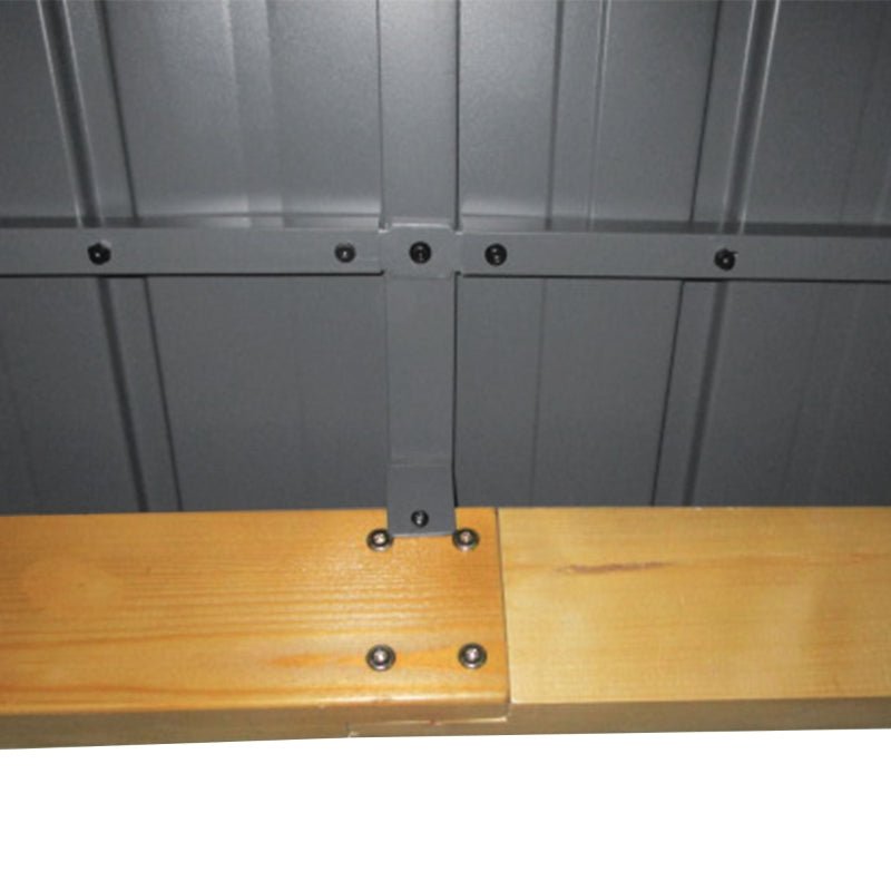 Grey Hardtop Gazebo With Wooden Frame - Trade Warehouse