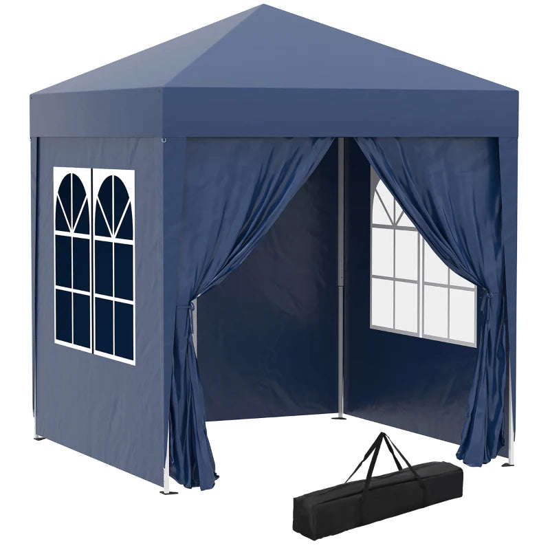 2m x 2m Blue Pop Up Gazbeo