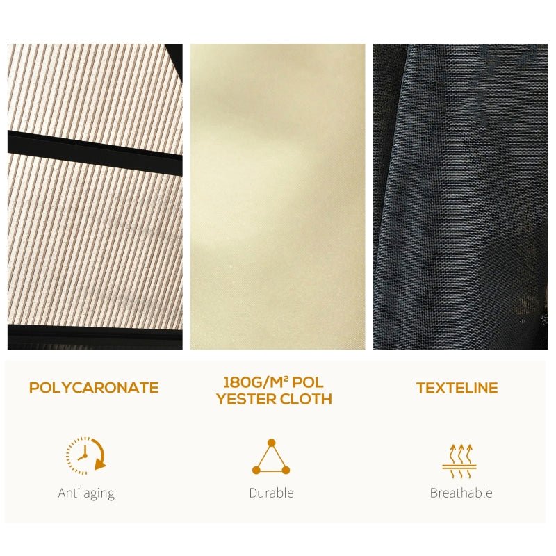 Hardtop Garden Pavillion With Metal Frame - Trade Warehouse