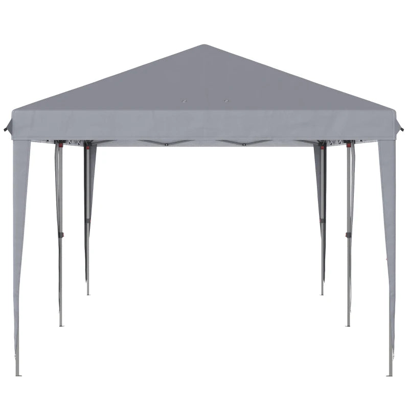 3m x 6m Grey Pop Up Gazebo With Carrying Bag