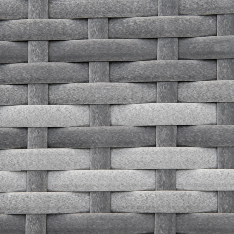 2-in-1 Rattan Daybed Sofa with Left Up or Down Armrests - Garden Chaise Lounger Loveseat