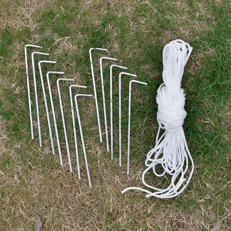 Grey 3.2m Hexagonal Pop Up Gazebo with Mesh Sidewalls