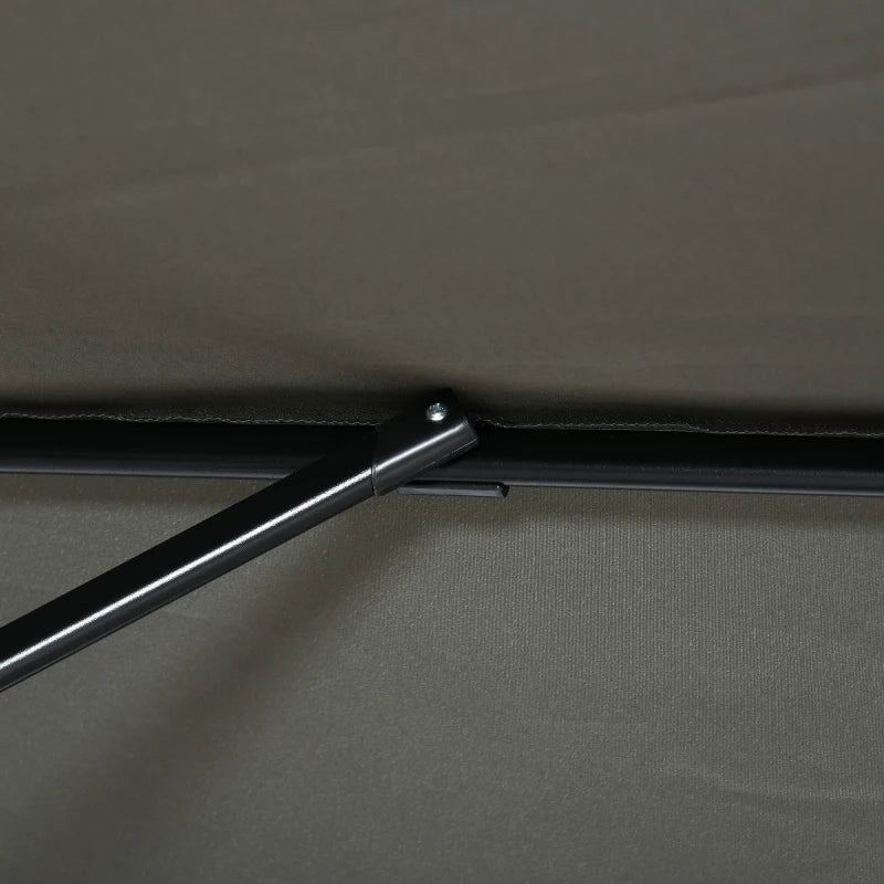 Dark Grey 2.5 x 2.5m Aluminium Sun Shade Canopy