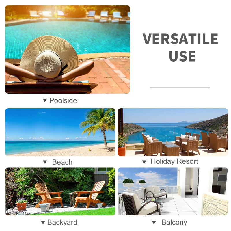 Light Grey Rattan Bistro Set With Foldable Table and Chairs