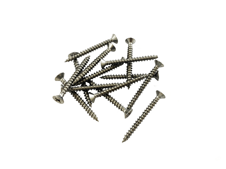 M4x40mm Stainless Steel Wood Screws (Pack of 100) - Trade Warehouse