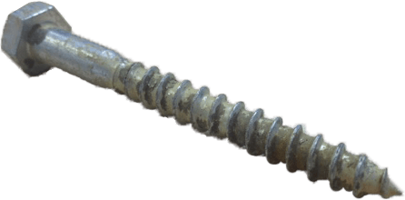 M8X75mm Hex Head Zinc Coach Screw - Trade Warehouse