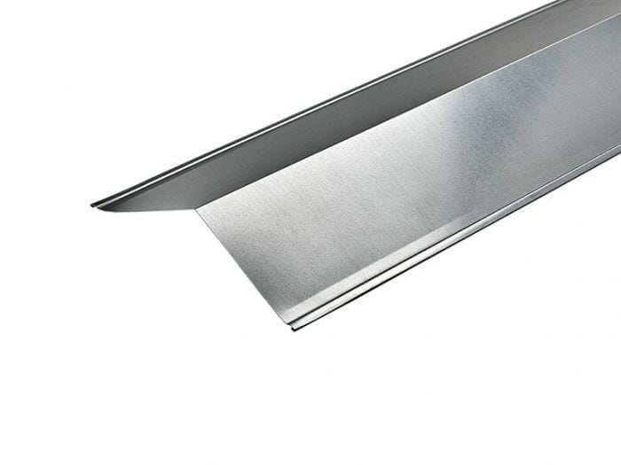 Metal Plain Galvanised Ridge Flashing 200mm x 200mm x 3000mm - Trade Warehouse