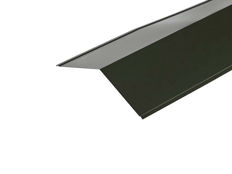 Metal Polyester Painted Juniper Green Ridge Flashing 200mm x 200mm x 3000mm - Trade Warehouse