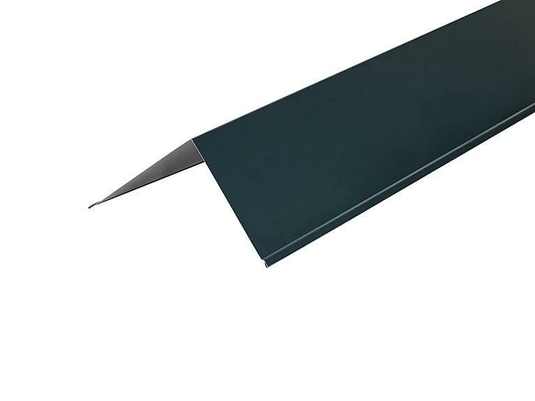 Metal Polyester Painted Slate Blue Barge Flashing 150 x 150mm x 3000mm - Trade Warehouse