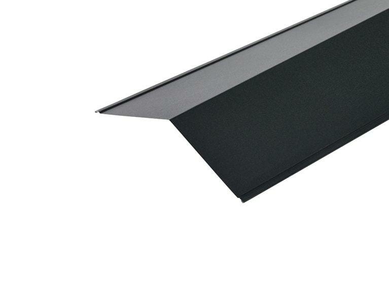 Metal Prelaq Mica Coated Black Ridge Flashing 150mm x 150mm x 3000mm - Trade Warehouse