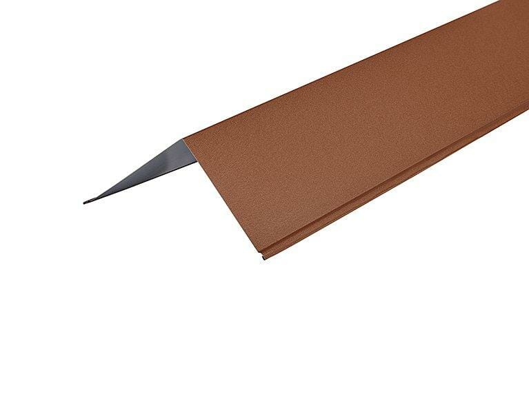 Metal Prelaq Mica Coated Copper Brown Barge Flashing 150mm x 150mm x 3000mm - Trade Warehouse