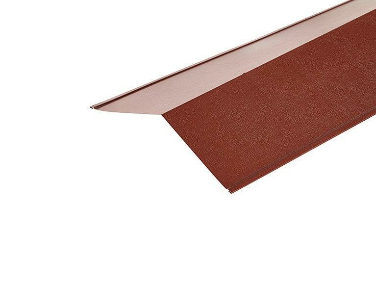 Metal PVC Plastiol Coated Chestnut Ridge Flashing 150 x 150mm x 3000mm - Trade Warehouse