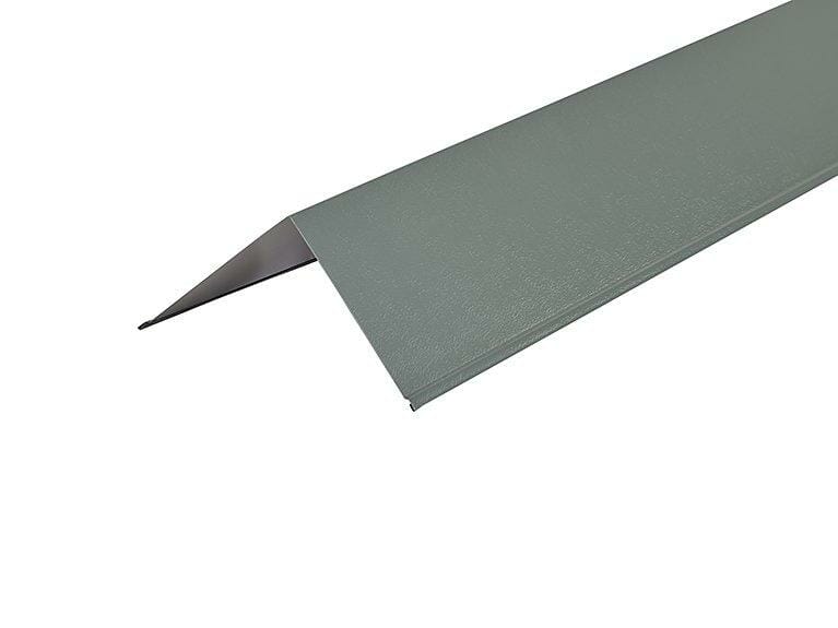 Metal PVC Plastiol Coated Merlin Grey Barge Flashing 200mm x 200mm x 3000mm - Trade Warehouse