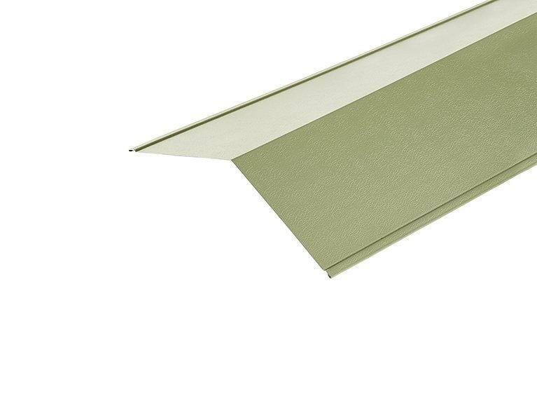 Metal PVC Plastiol Coated Moorland Green Ridge Flashing 150 x 150mm x 3000mm - Trade Warehouse