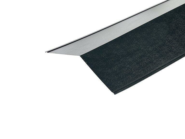 Metal PVC Plastiol Coated Slate Blue Ridge Flashing 150 x 150mm x 3000mm - Trade Warehouse