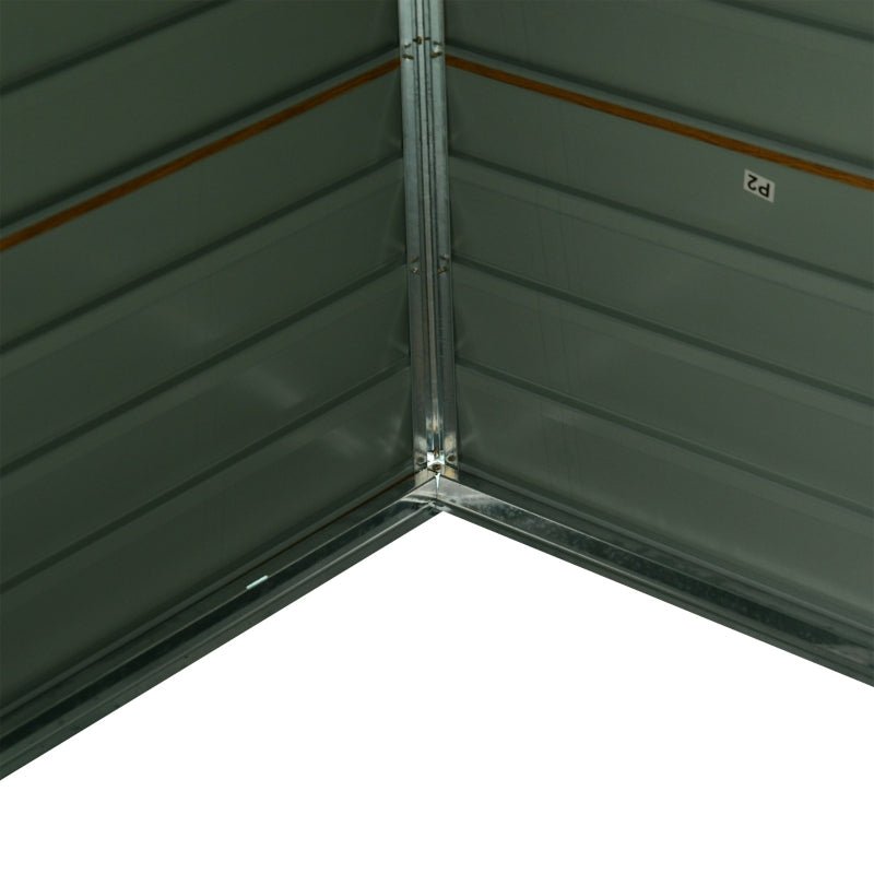 Natural Wood Garden Shed With Sliding Doors - Trade Warehouse