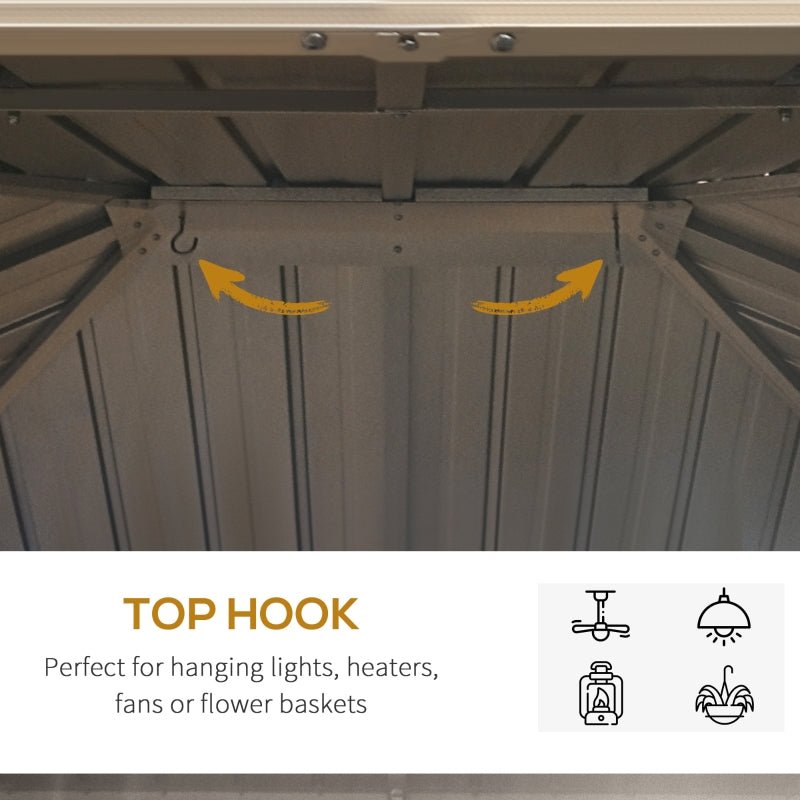 Outdoor Gazebo With Aluminium Frame & Metal Roof - Trade Warehouse