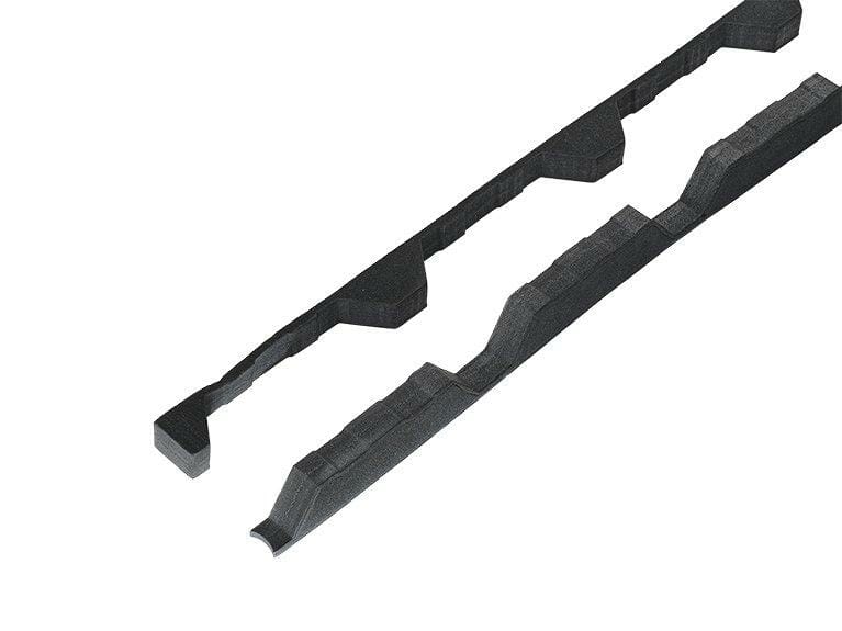 Pairs of profiled foam fillers to fit 32/1000 Supaseal (25mm) Black with 6mm base - Trade Warehouse