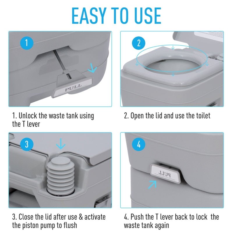 Portable Camping Toilet - Trade Warehouse