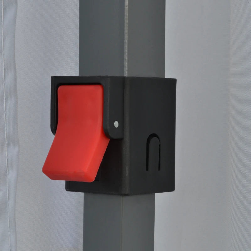 Grey 4m x 4m Pop-up Gazebo with Roller Bag & Adjustable Legs