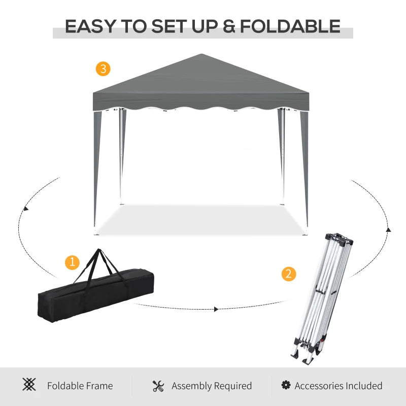 3 x 3m Pop Up Outdoor Camping Gazebo Party Tent with Carry Bag