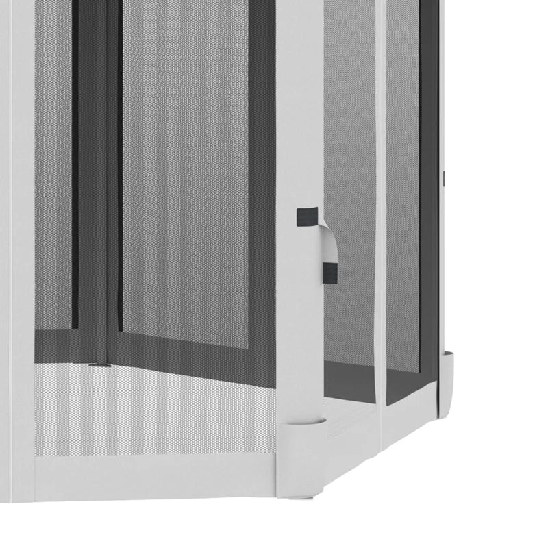 Light Grey Hexagonal Pop Up Canopy Tent With Bag