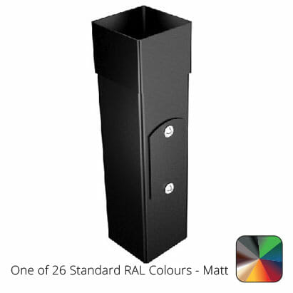 76mm Swaged Aluminium Square ACCESS PIPE PPC - One of 26 Standard Matt RAL colours TBC