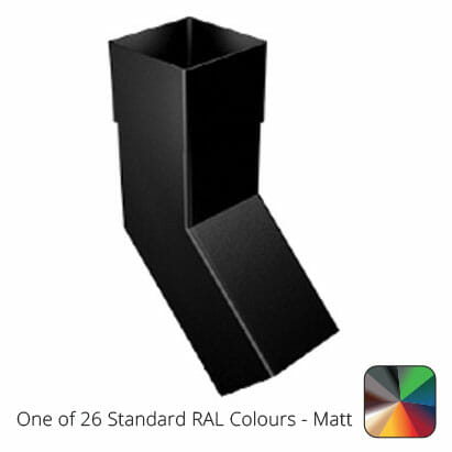 76mm Swaged Aluminium Square 135D BEND PPC - One of 26 Standard Matt RAL colours TBC